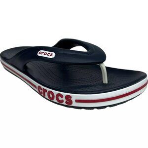Crocs Bayaband Mens Flip Flop Sandal Sz 10 Navy Blue Water Friendly Lightweight
